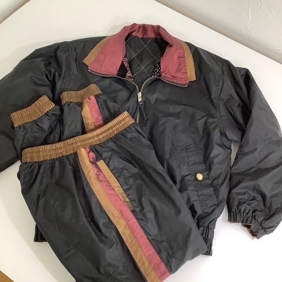 Vintage 80’s Chili Pepper reversible parachute tracksuit jacket & pant SZ S RARE - Picture 7 of 16